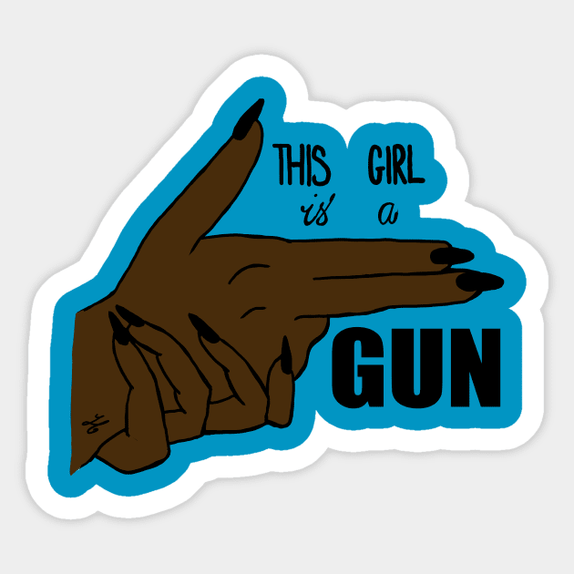 Halsey Girl is a Gun lyrics iichliwp Sticker by Caitlin3696